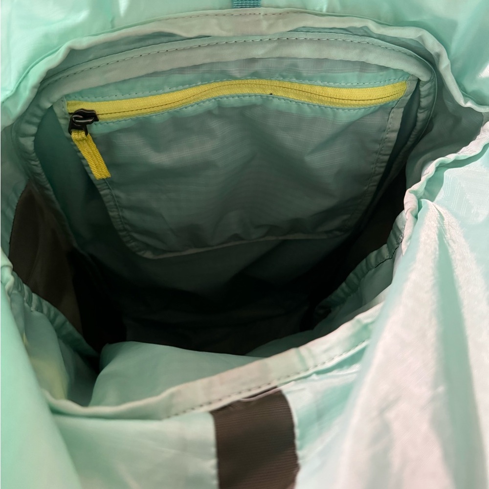Cotopaxi Olive Green and Mint Backpack with Yellow Accent - Picture 4 of 8